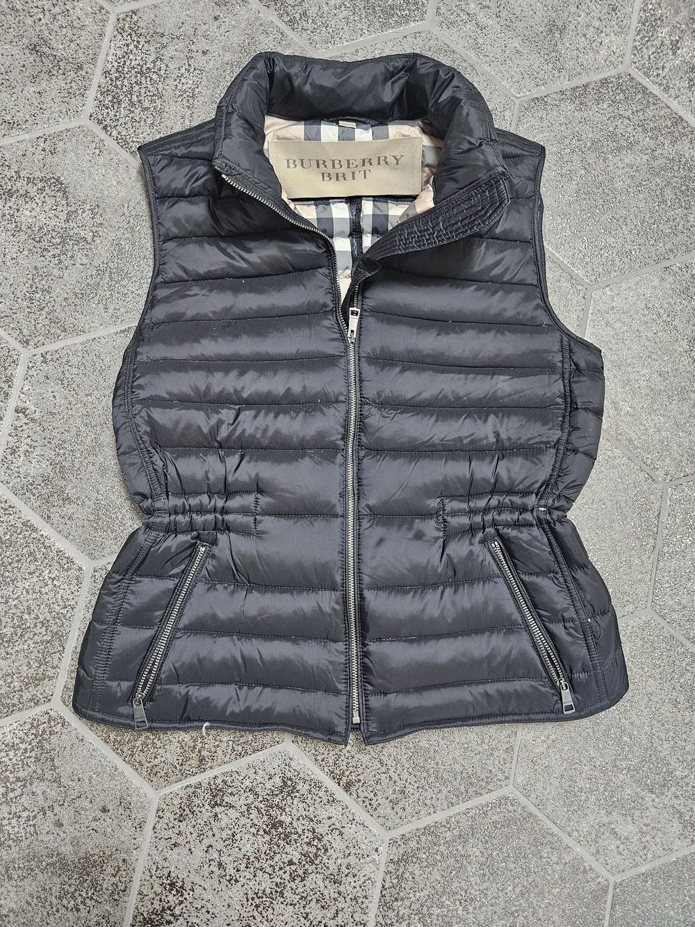 Burberry Women's Black Quilted Puffer Vest
